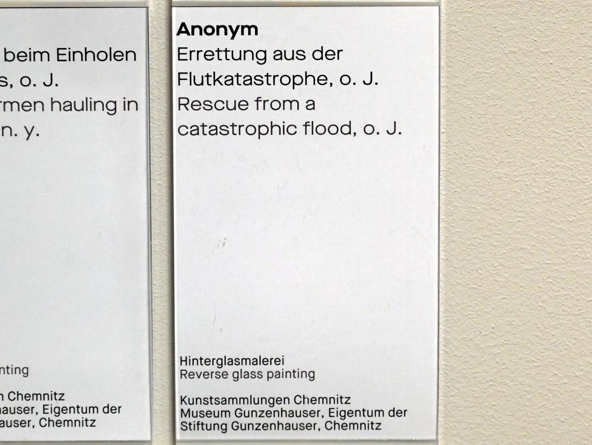 Errettung aus der Flutkatastrophe, Chemnitz, Museum Gunzenhauser, Saal 3.5 - Murnau, Undatiert, Bild 2/2