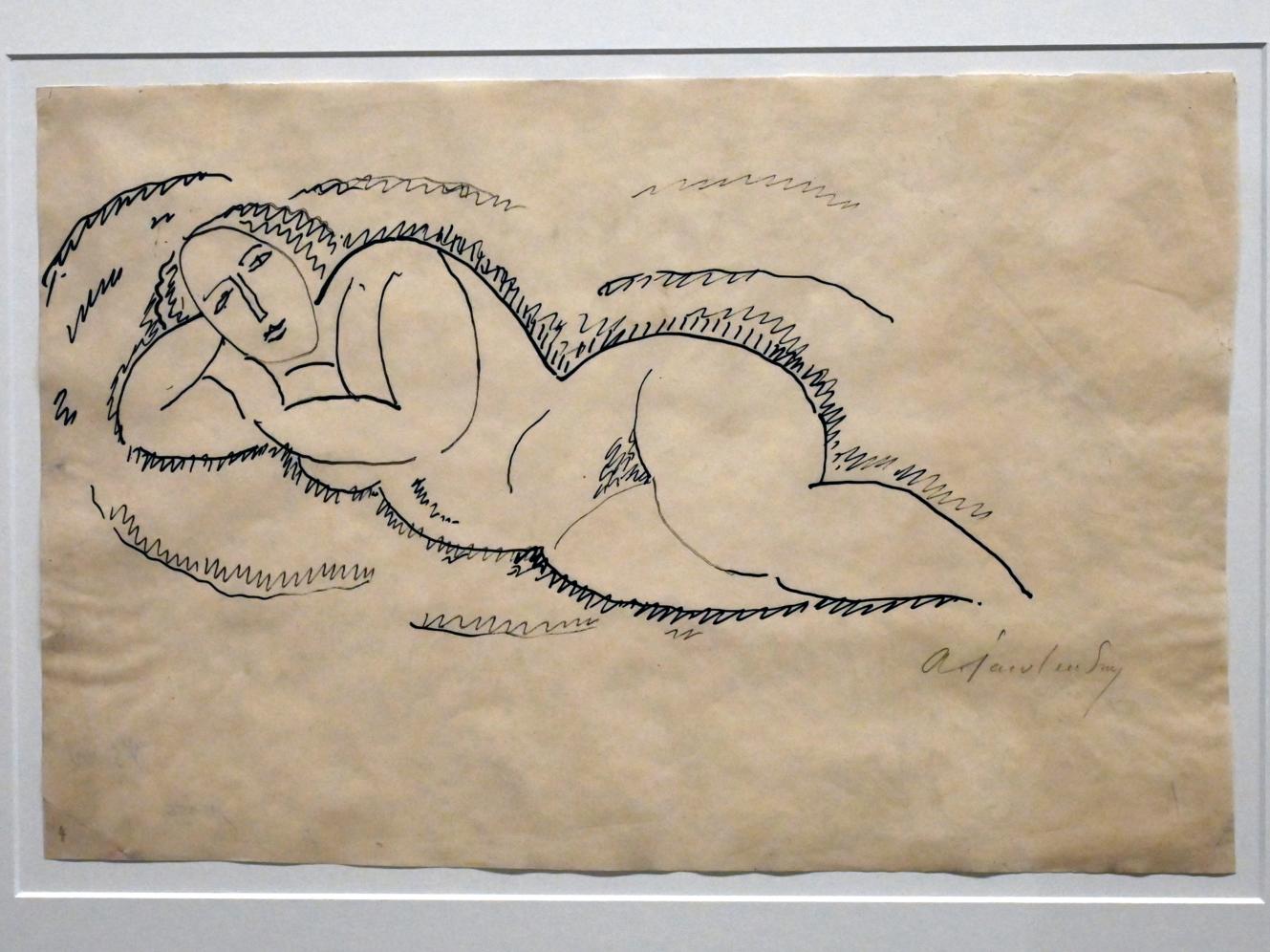 Alexej von Jawlensky (1893–1938), Liegende, Chemnitz, Museum Gunzenhauser, Saal 3.8 - Alexej von Jawlensky, 1912, Bild 2/3