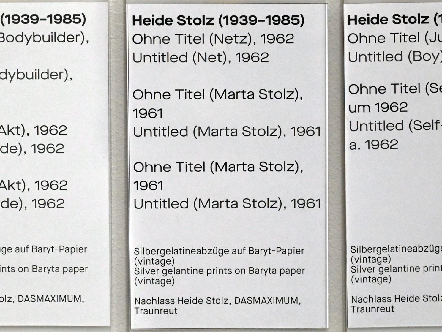 Heide Stolz (1960–1969), Ohne Titel (Marta Stolz), Chemnitz, Museum Gunzenhauser, Saal 1.3 - Uwe Lausen und Heide Stolz, 1961, Bild 2/2