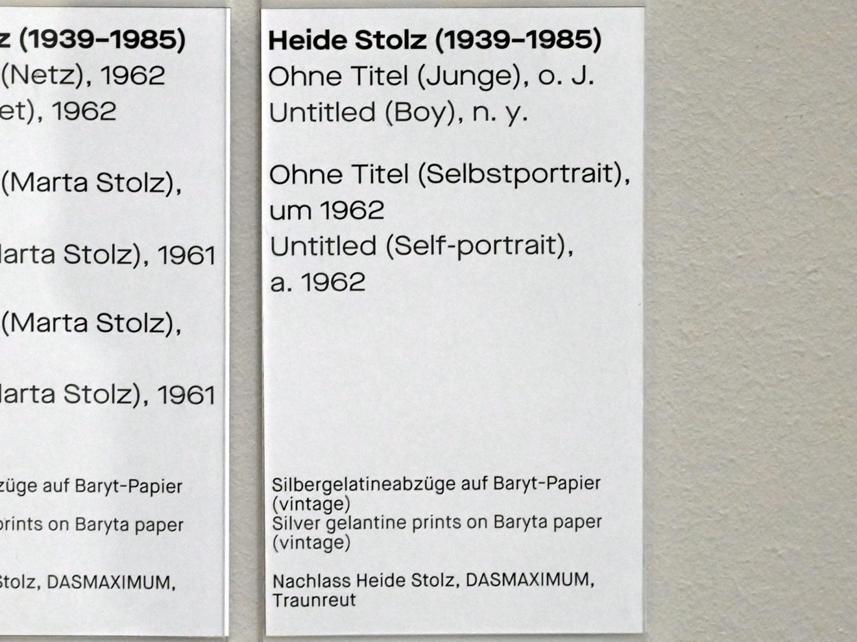 Heide Stolz (1960–1969), Ohne Titel (Junge), Chemnitz, Museum Gunzenhauser, Saal 1.3 - Uwe Lausen und Heide Stolz, Undatiert, Bild 2/2