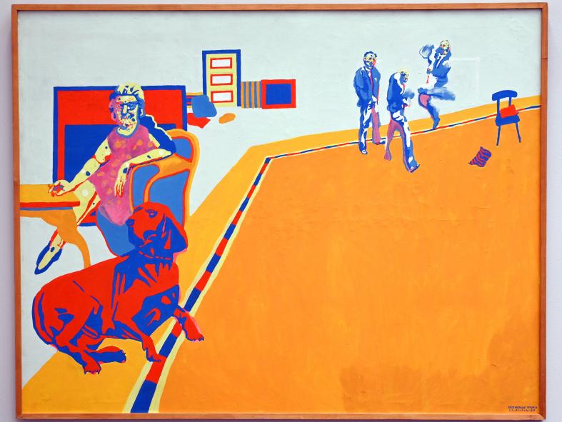 Uwe Lausen (1962–1969), Der blonde Teppich, Chemnitz, Museum Gunzenhauser, Saal 1.9 - Uwe Lausen und Heide Stolz, 1967, Bild 1/2
