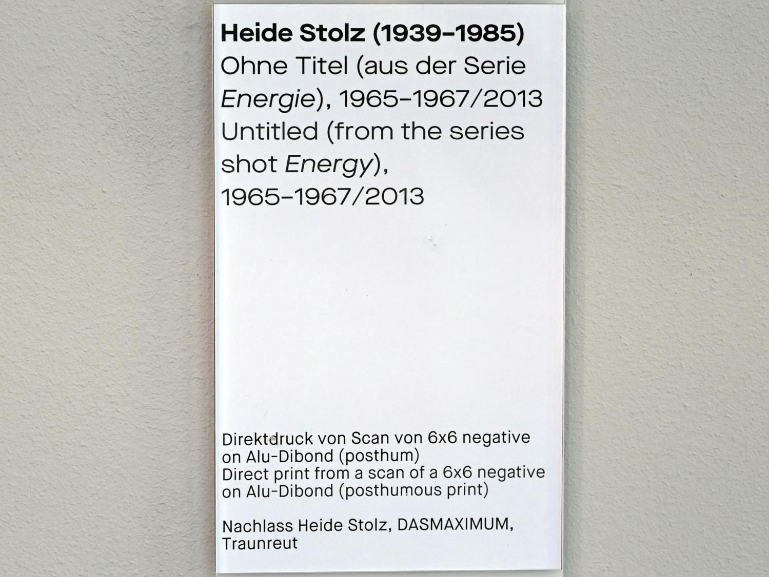 Heide Stolz (1960–1969), Ohne Titel (aus der Serie Energie), Chemnitz, Museum Gunzenhauser, Saal 1.10 - Uwe Lausen und Heide Stolz, 1965–1967, Bild 2/2