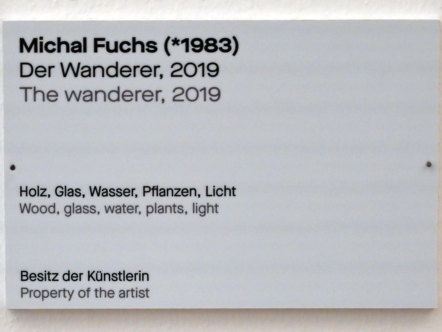 Michal Fuchs (2019–2020), Der Wanderer, Chemnitz, Kunstsammlungen am Theaterplatz, Saal 1, 2019, Bild 3/3