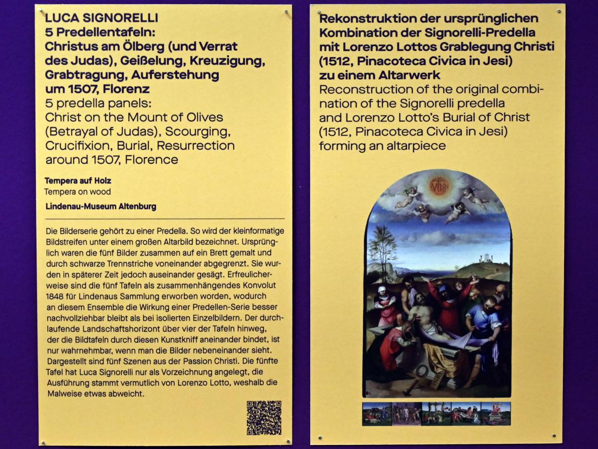 Luca Signorelli (1487–1517), 5 Predellentafeln, Chemnitz, Kunstsammlungen am Theaterplatz, Saal 2, um 1507, Bild 2/2