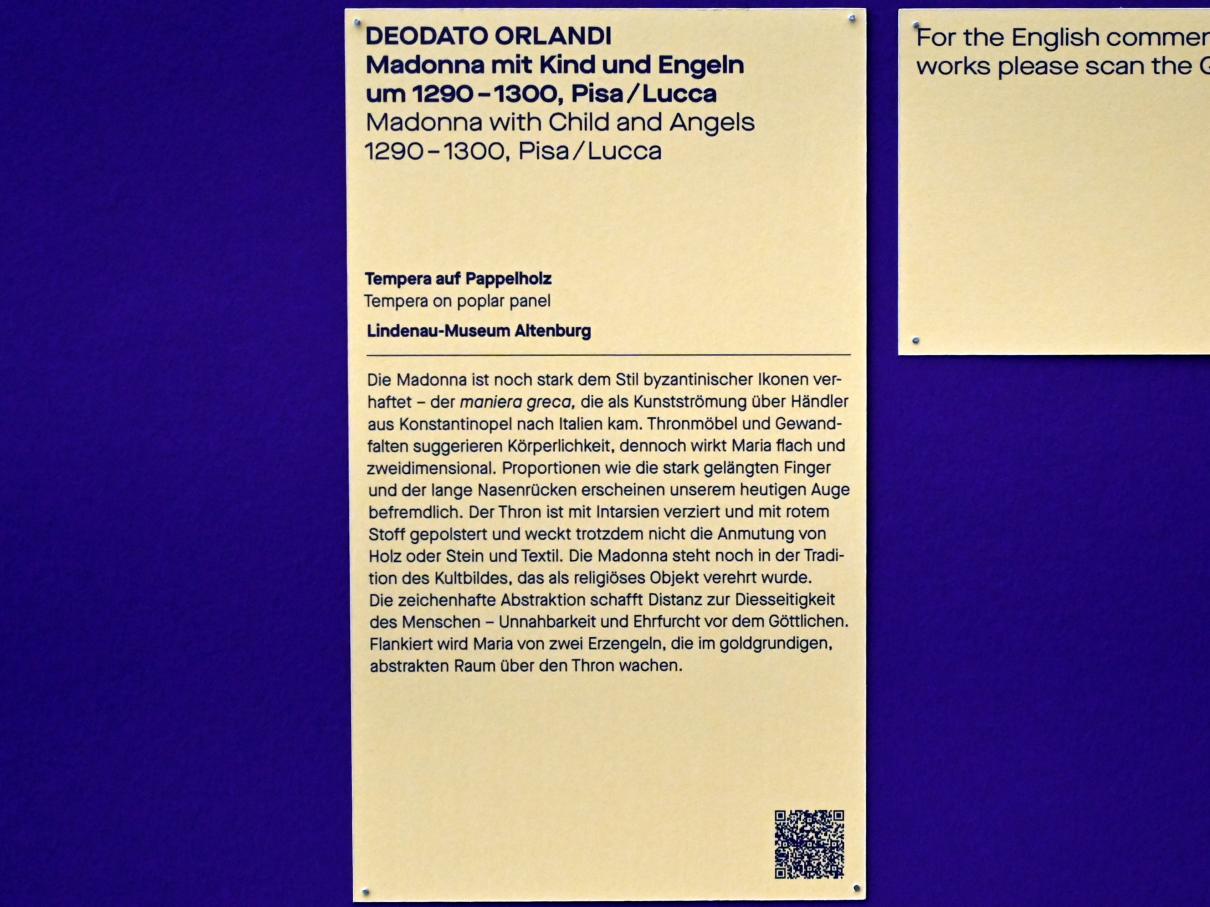 Deodato di Orlando (1295), Madonna mit Kind und Engeln, Chemnitz, Kunstsammlungen am Theaterplatz, Saal 2, um 1290–1300, Bild 2/2