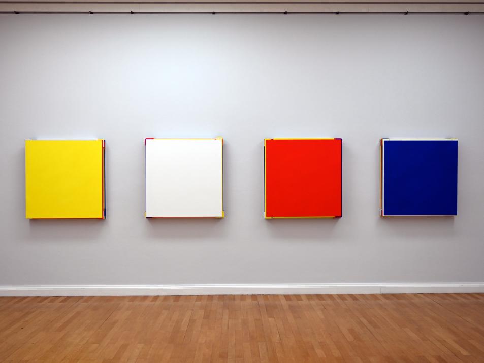 Imi Knoebel (Klaus Wolf Knoebel) (1968–1995), Odyshape XVI Blau, Chemnitz, Kunstsammlungen am Theaterplatz, Form Fläche Geste, Saal 1, 1994, Bild 2/5