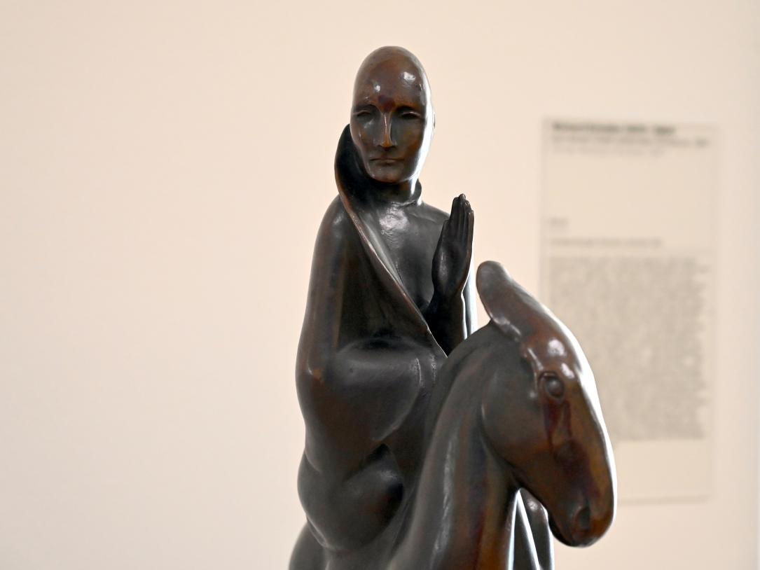 Richard Scheibe (1921–1950), Auf einem Esel reitender Christus, Chemnitz, Kunstsammlungen am Theaterplatz, Form Fläche Geste, Saal 10, 1921, Bild 3/4