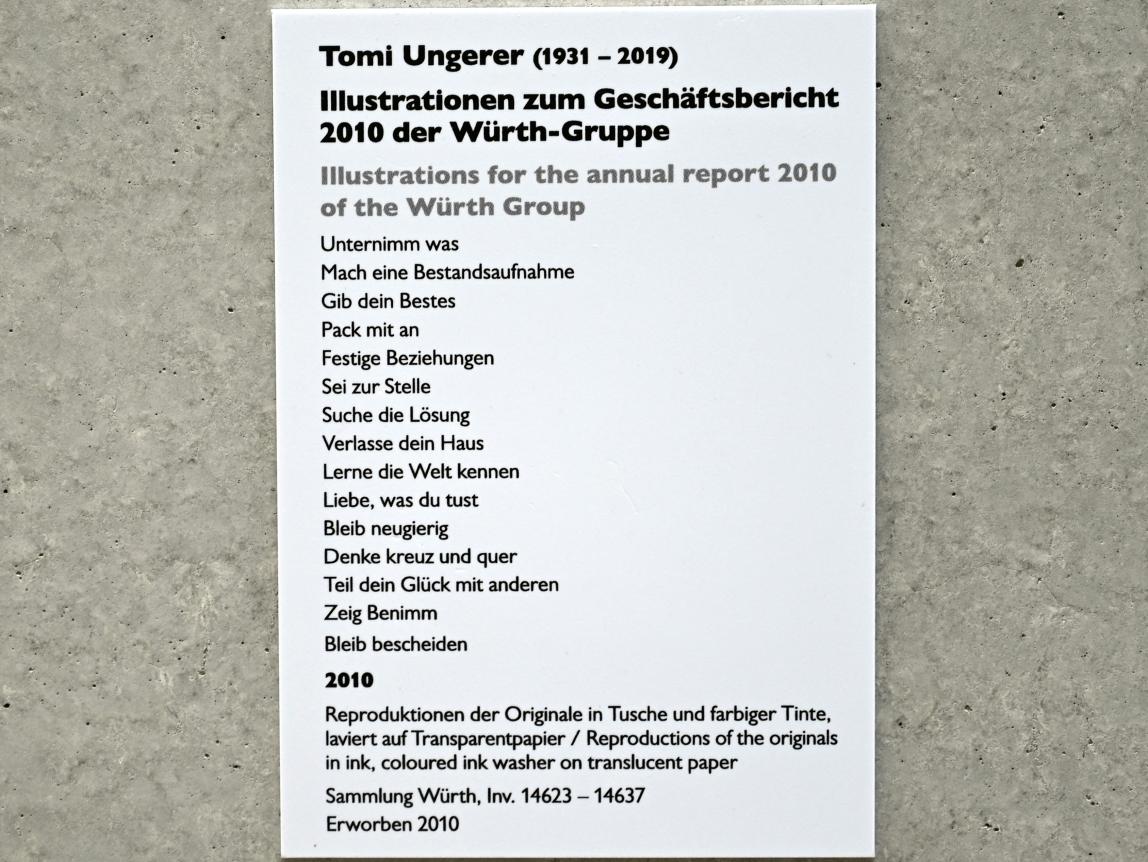 Tomi Ungerer (1963–2010), Suche die Lösung, Künzelsau, Museum Würth 2, Carmen Würth Forum, 2010, Bild 3/3