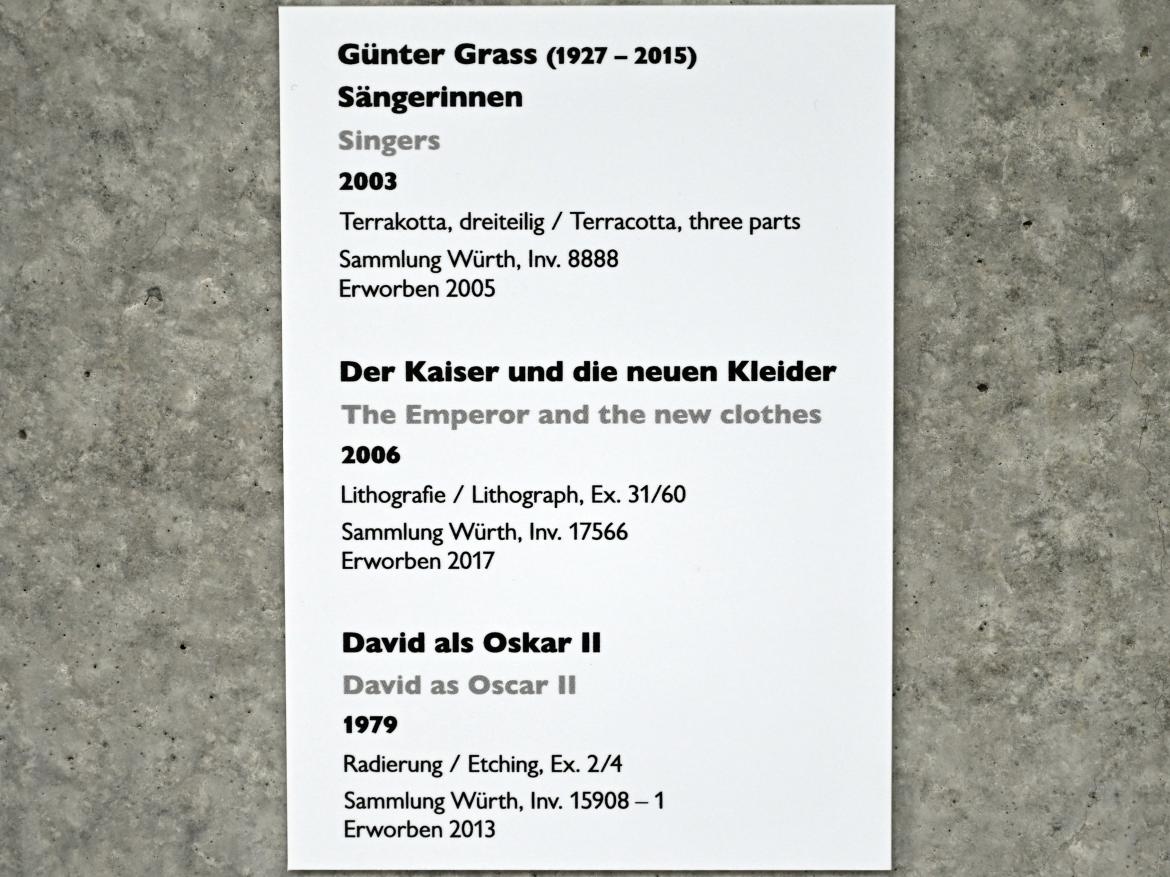 Günter Grass (1979–2006), Sängerinnen, Künzelsau, Museum Würth 2, Carmen Würth Forum, 2003, Bild 3/3