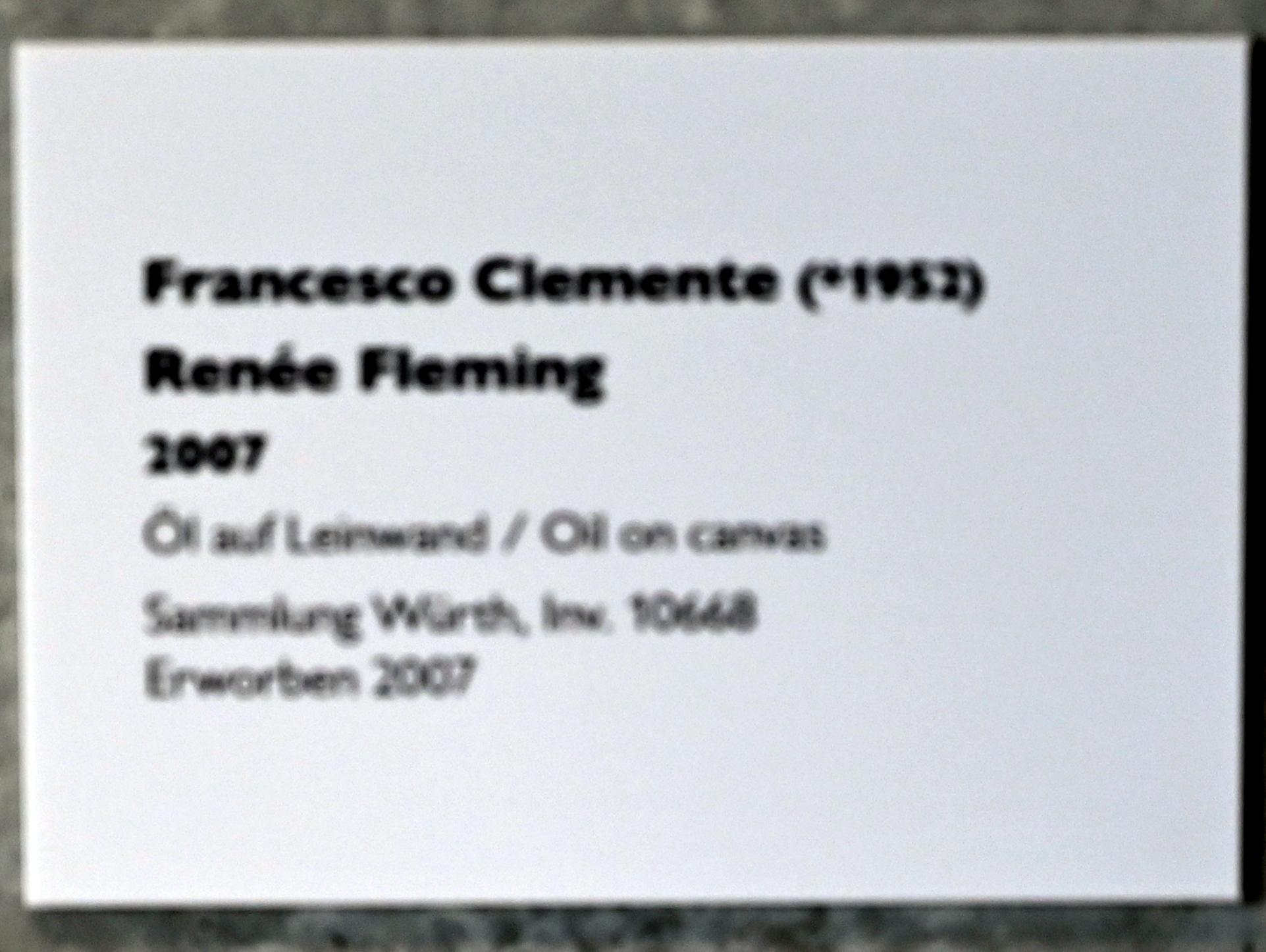 Francesco Clemente (2007), Renée Fleming, Künzelsau, Museum Würth 2, Carmen Würth Forum, 2007, Bild 2/2