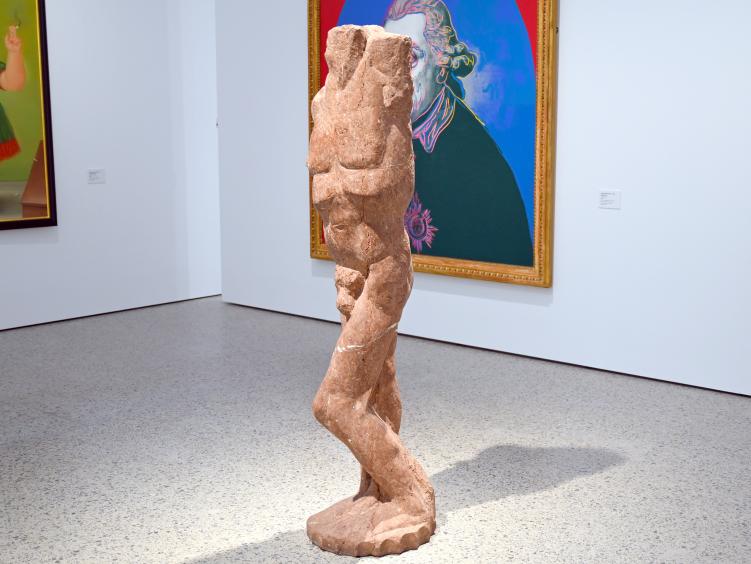 Alfred Hrdlicka (1957–1994), Torso eines stehenden Jünglings, Künzelsau, Museum Würth 2, Saal 6, 1957, Bild 2/5