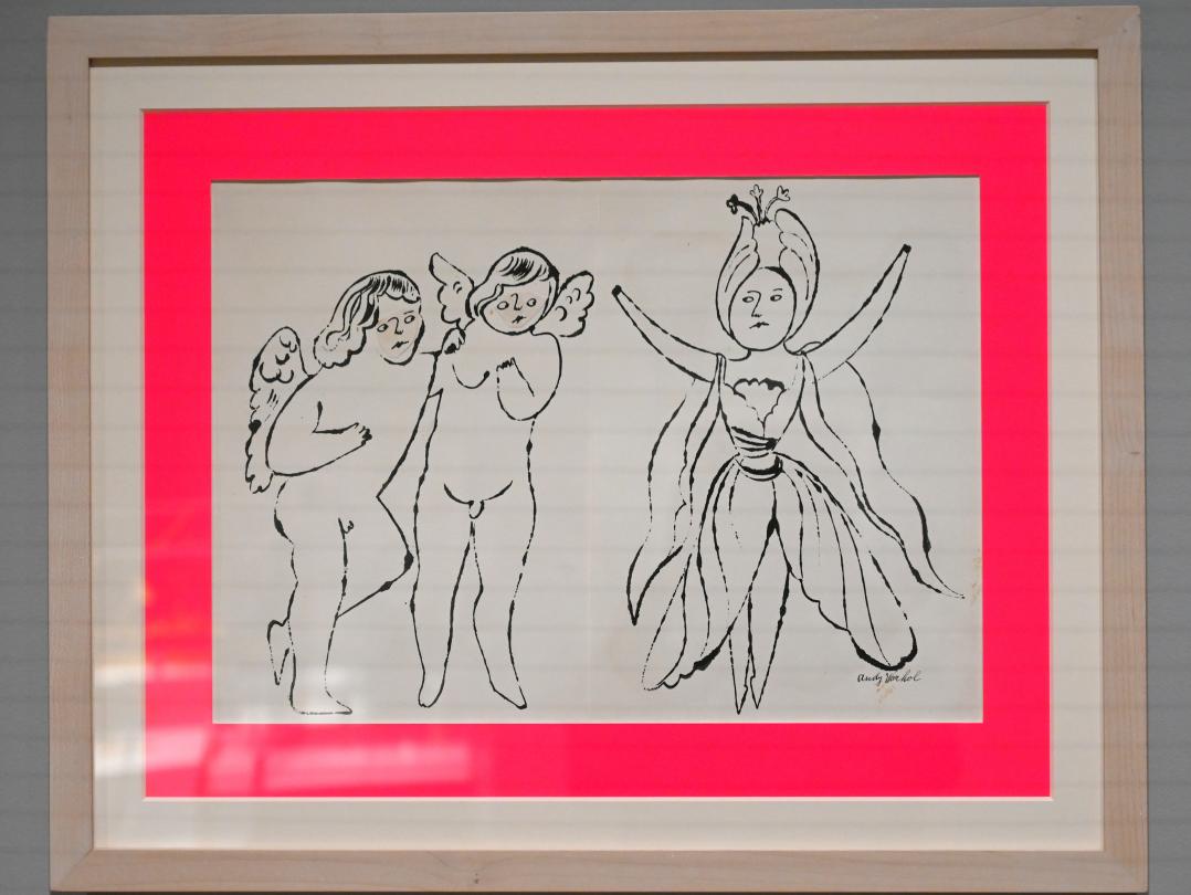 Andy Warhol (1956–1986), Ohne Titel (Vorarbeiten zum Buch "In the Bottom of My Garden"), Künzelsau, Museum Würth 2, Kabinett im Untergeschoß, um 1956, Bild 2/10