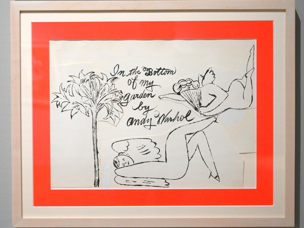Andy Warhol (1956–1986), Ohne Titel (Vorarbeiten zum Buch "In the Bottom of My Garden"), Künzelsau, Museum Würth 2, Kabinett im Untergeschoß, um 1956, Bild 9/10