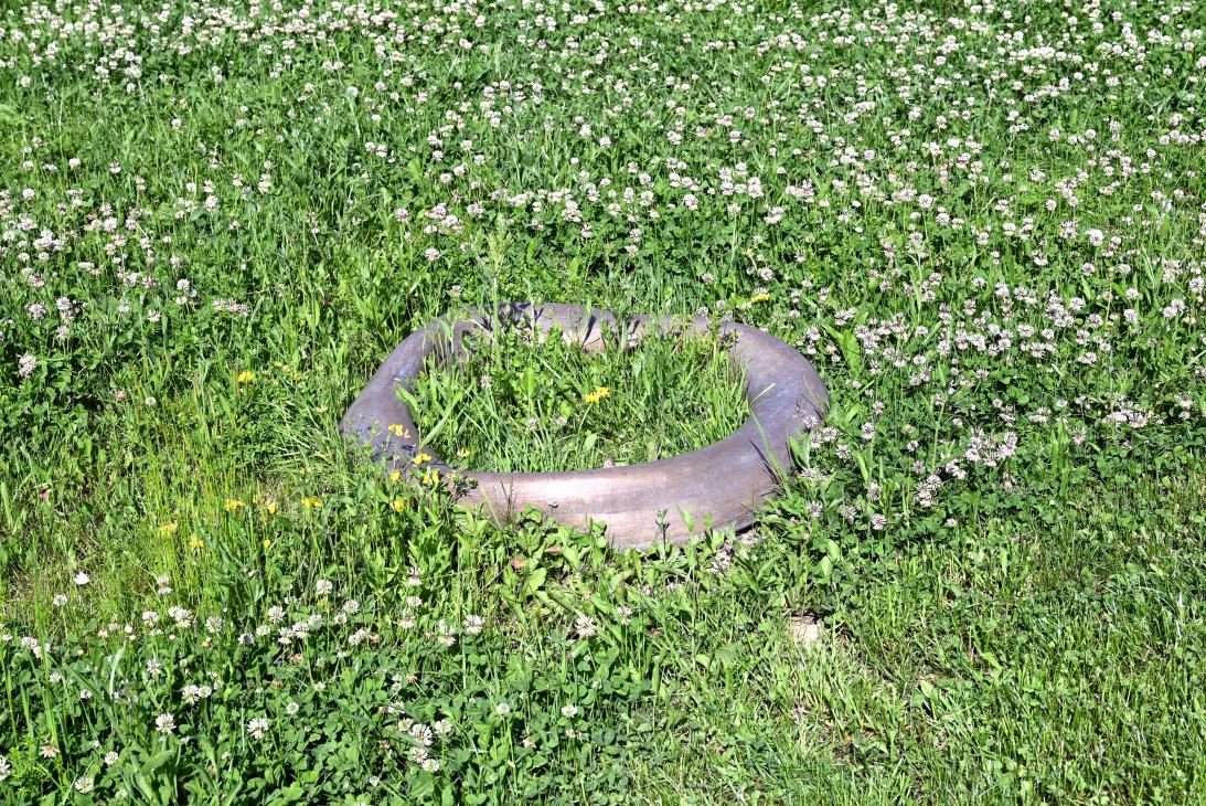 Stephan Kern (2005–2006), o. T. (Ring, gedreht), Künzelsau, Skulpturengarten am Carmen Würth Forum, 2006, Bild 3/6