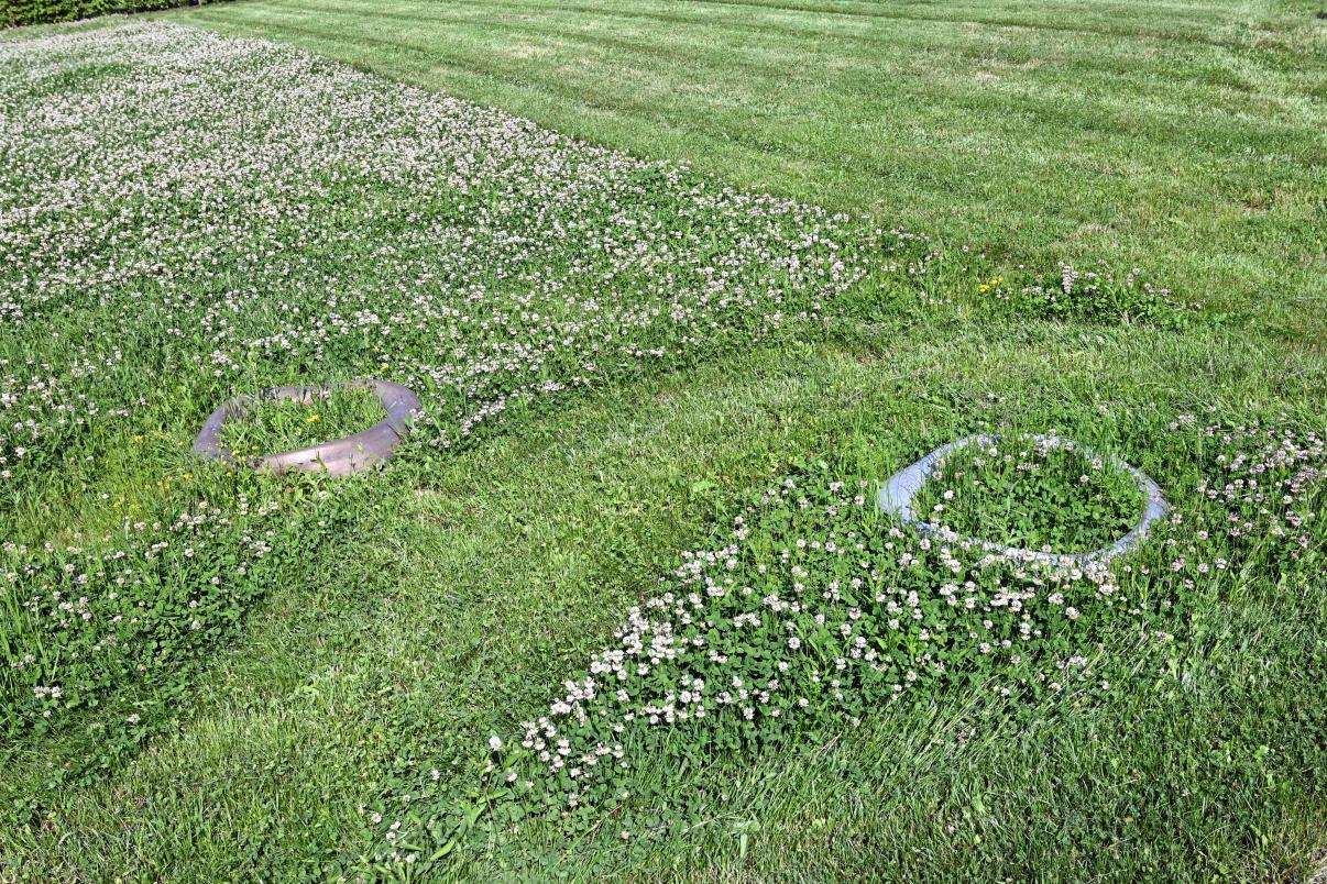 Stephan Kern (2005–2006), o. T. (Ring, gedreht), Künzelsau, Skulpturengarten am Carmen Würth Forum, 2006, Bild 5/6