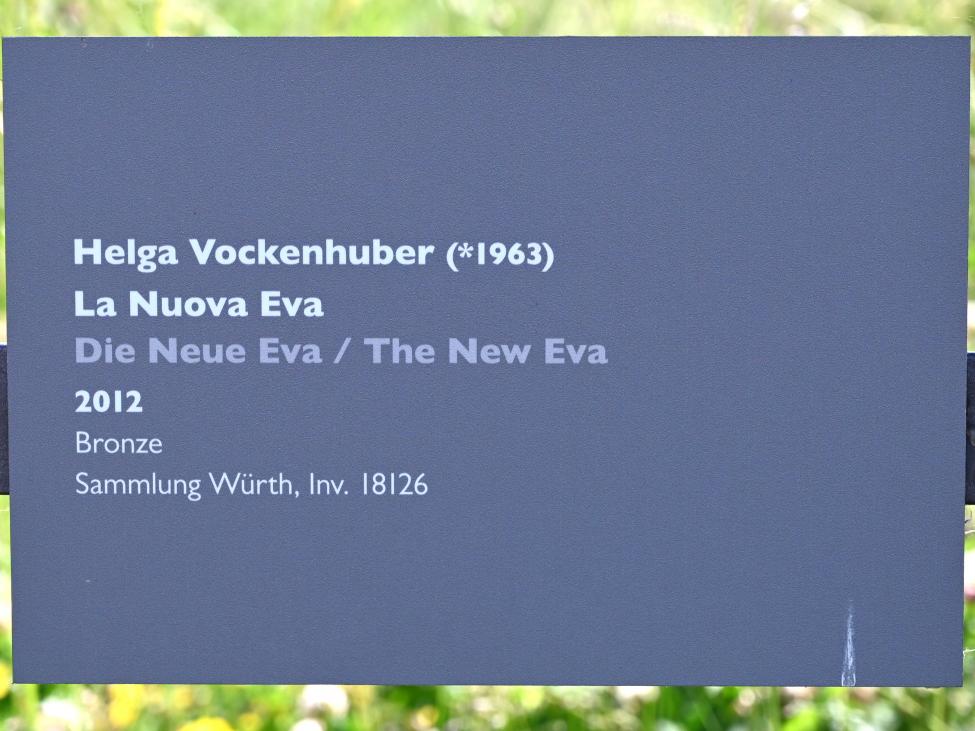 Helga Vockenhuber (2012), Die neue Eva, Künzelsau, Skulpturengarten am Carmen Würth Forum, 2012, Bild 8/8