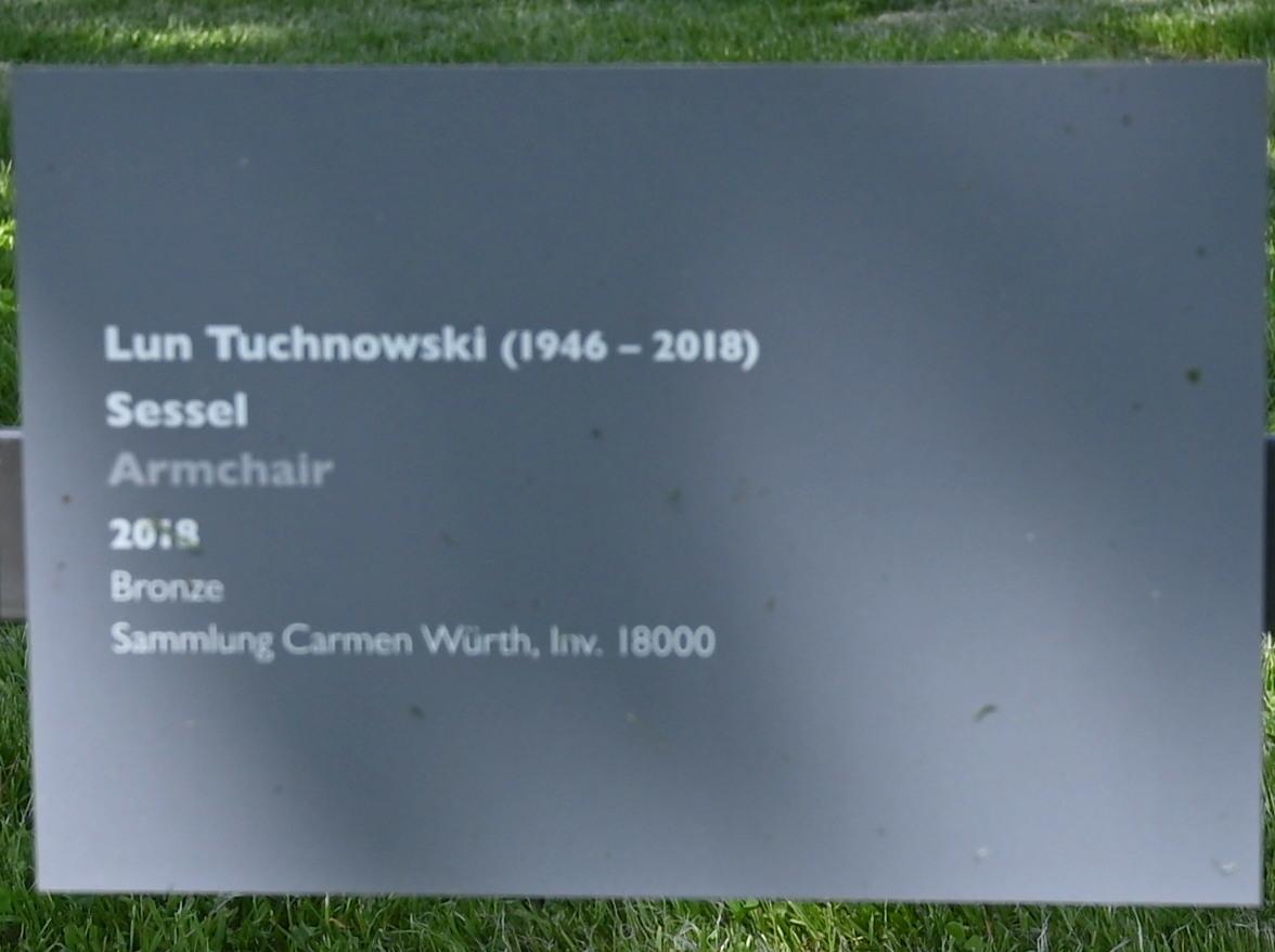 Lun Tuchnowski (2006–2018), Sessel, Künzelsau, Skulpturengarten am Carmen Würth Forum, 2018, Bild 5/5