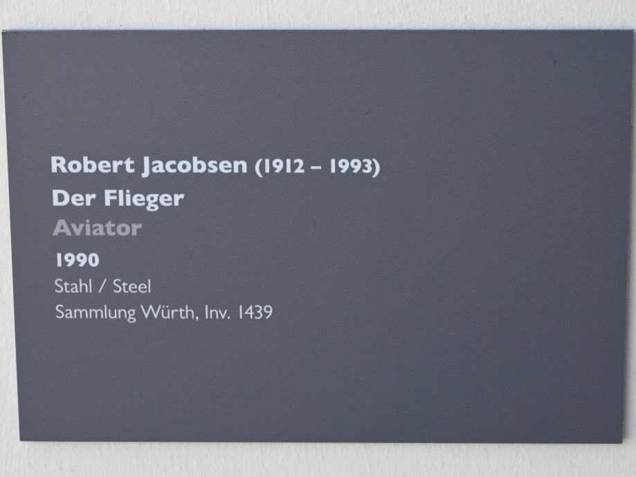 Robert Jacobsen (1949–1990), Der Flieger, Künzelsau, Skulpturengarten am Carmen Würth Forum, 1990, Bild 6/6