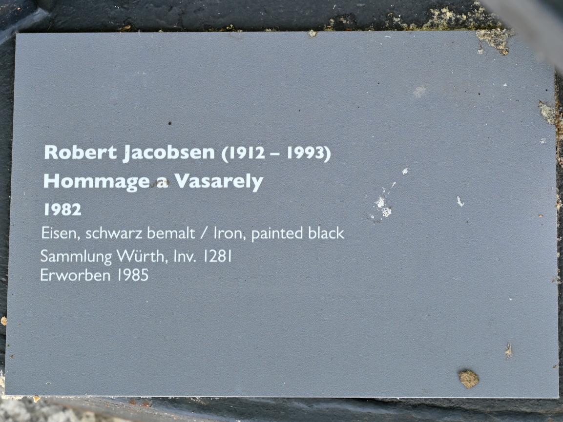 Robert Jacobsen (1949–1990), Hommage a Vasarely, Künzelsau, Skulpturengarten am Carmen Würth Forum, 1982, Bild 5/5