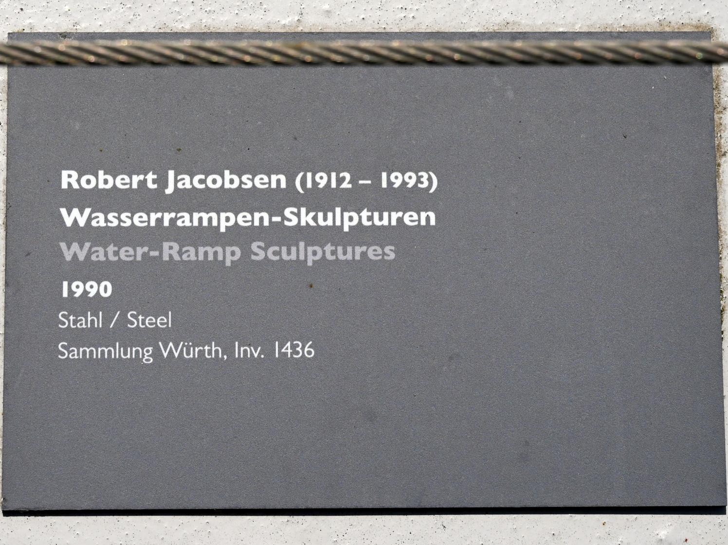 Robert Jacobsen (1949–1990), Wasserrampen-Skulpturen, Künzelsau, Skulpturengarten am Carmen Würth Forum, 1990, Bild 6/6