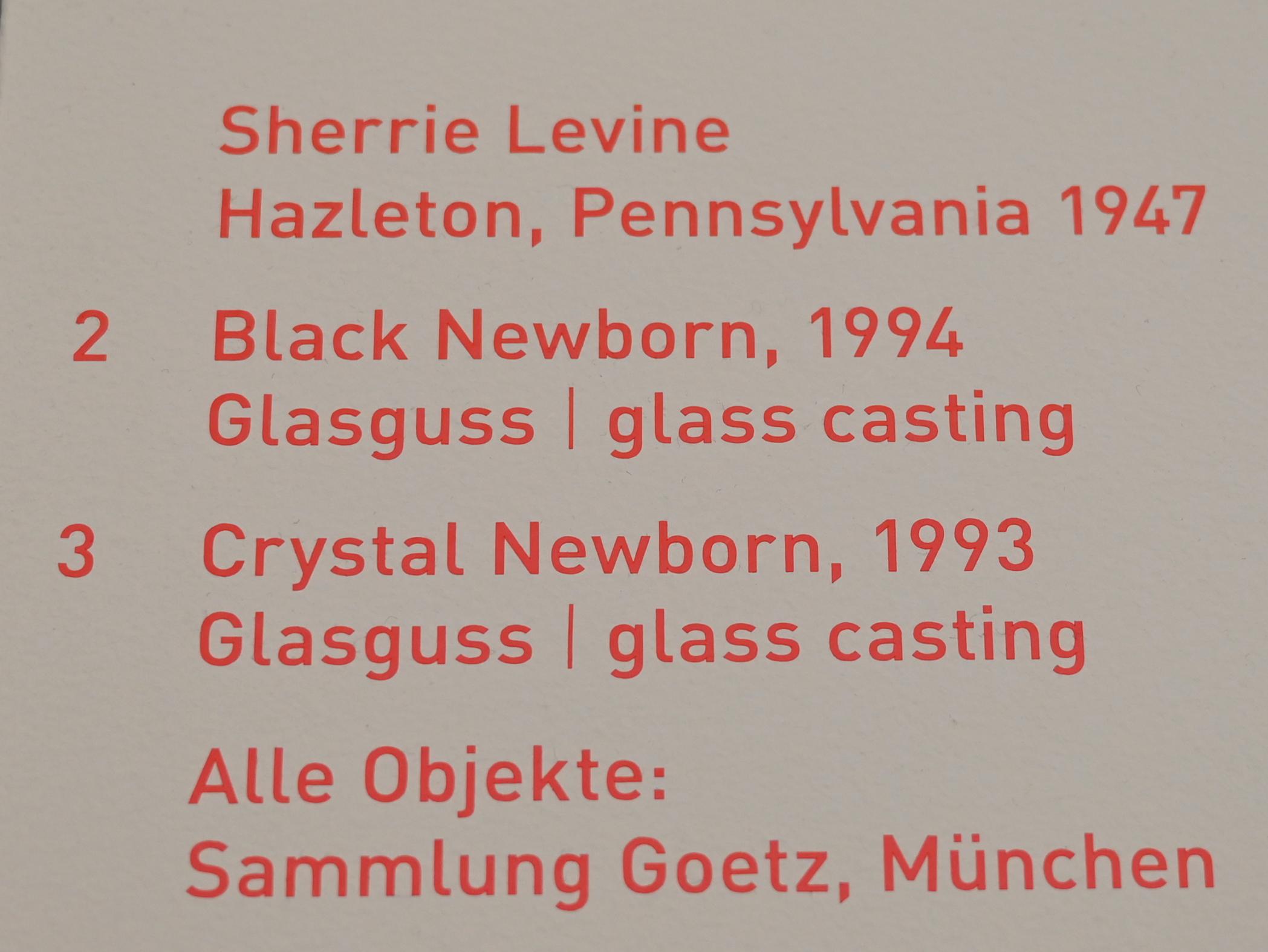 Sherrie Levine (1984–1994), Black Newborn, München, Pinakothek der Moderne, Saal 5, 1994, Bild 3/3