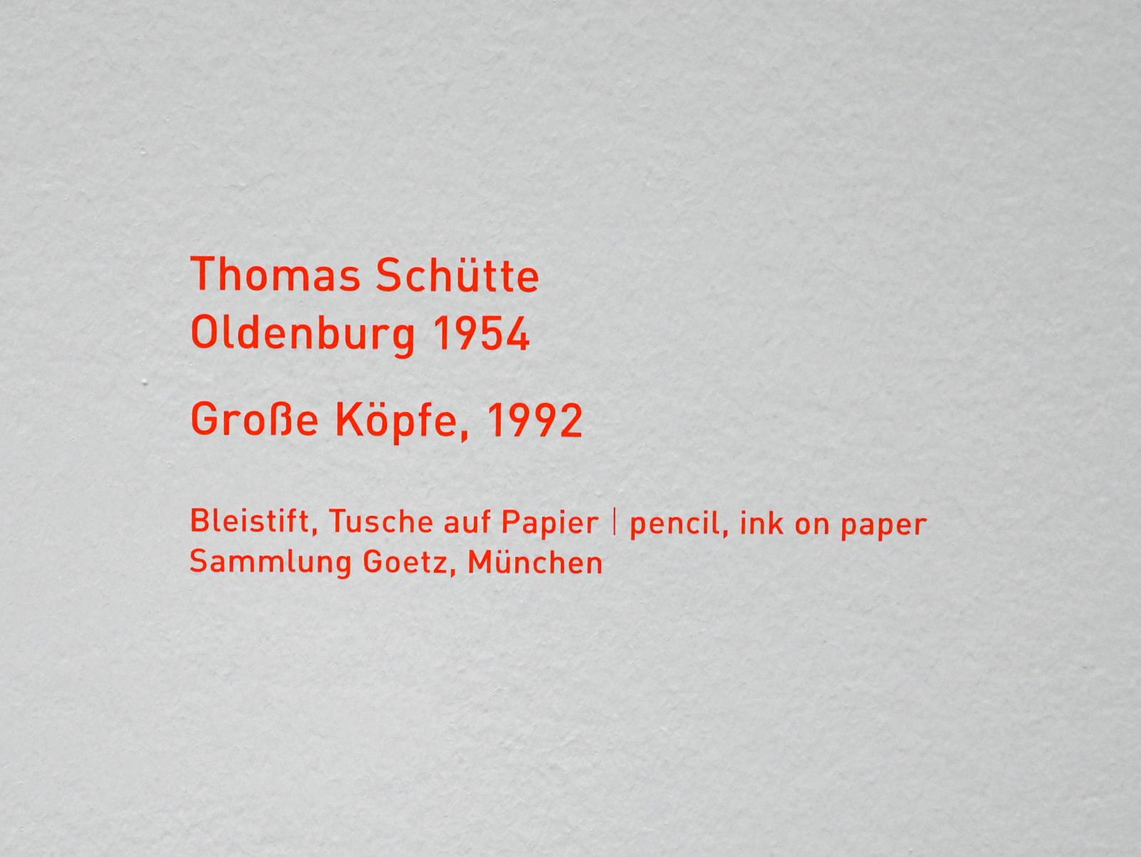 Thomas Schütte (1987–2015), Große Köpfe, München, Pinakothek der Moderne, Saal 9, 1992, Bild 2/2