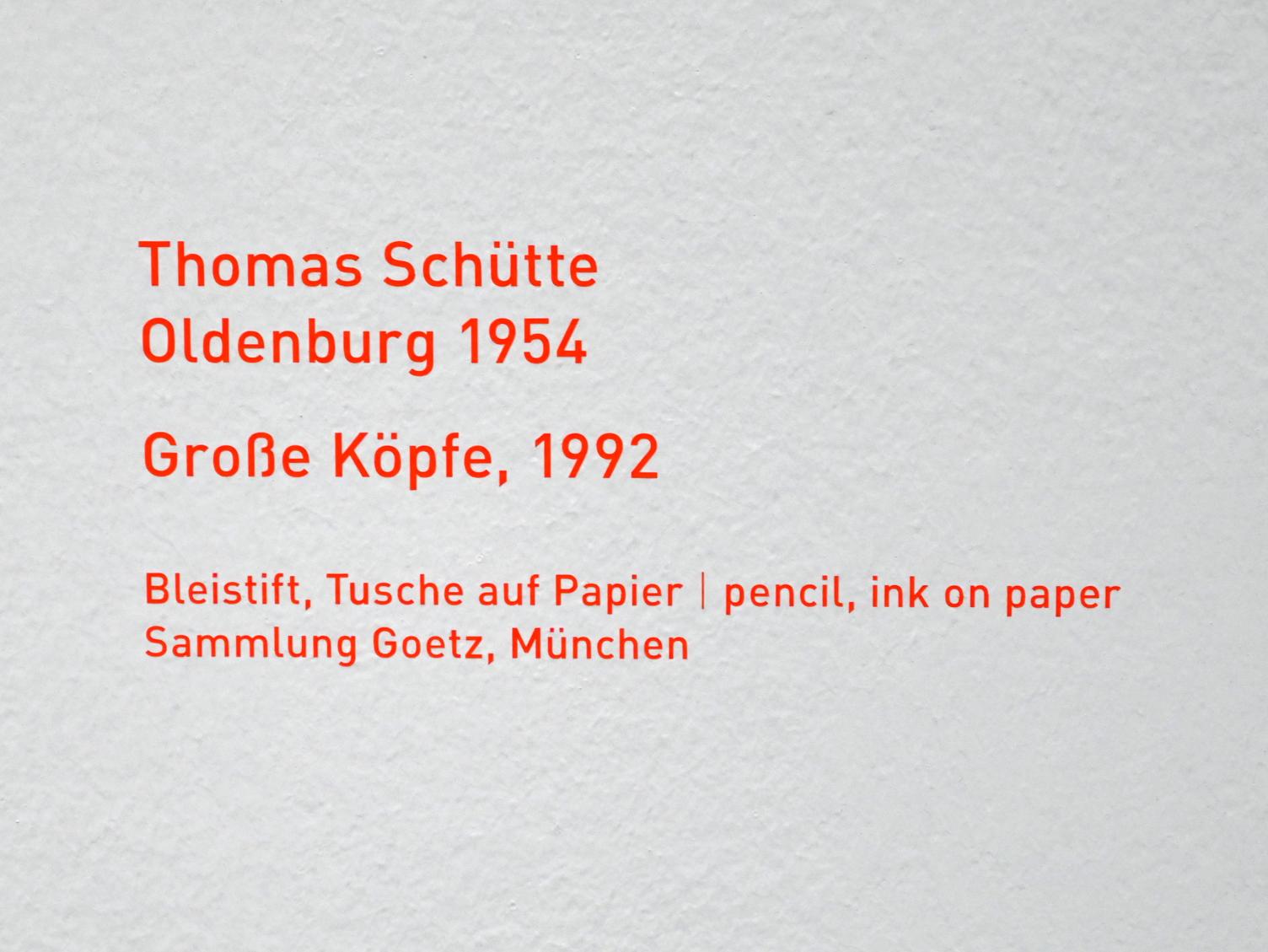 Thomas Schütte (1987–2015), Große Köpfe, München, Pinakothek der Moderne, Saal 9, 1992, Bild 2/2