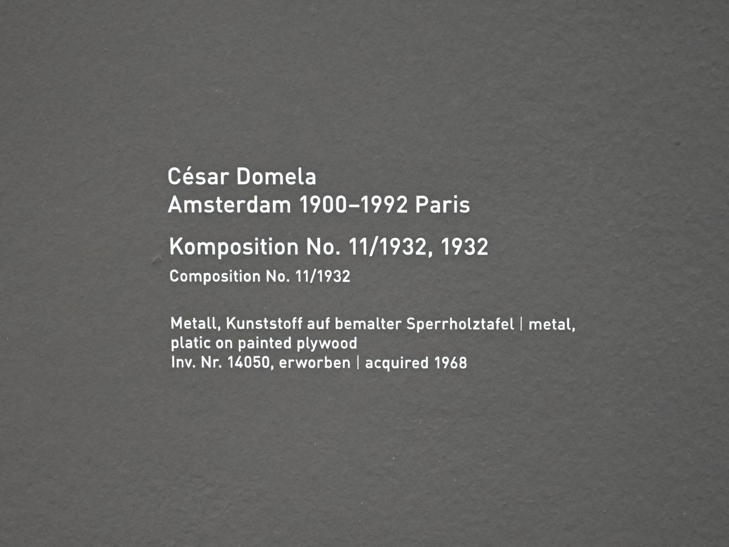 César Domela (1932–1981), Komposition No. 11/1932, München, Pinakothek der Moderne, Saal 11, 1932, Bild 2/2