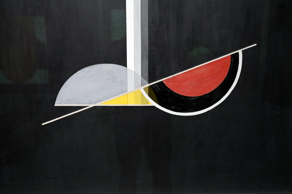 László Moholy-Nagy (1919–1946), Komposition K IV, München, Pinakothek der Moderne, Saal 11, 1922, Bild 2/3
