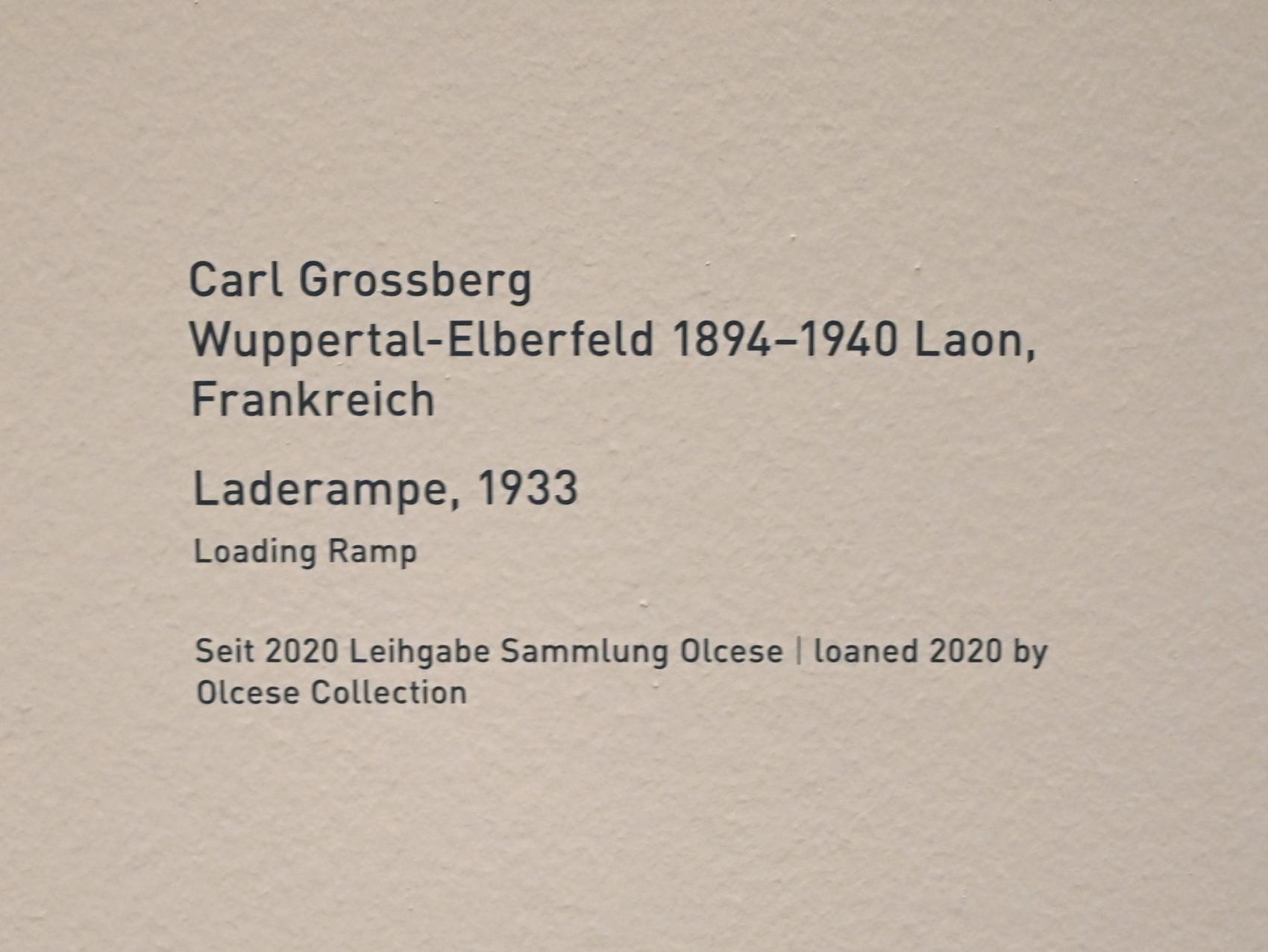 Carl Grossberg (1933), Laderampe, München, Pinakothek der Moderne, Saal 12, 1933, Bild 2/2