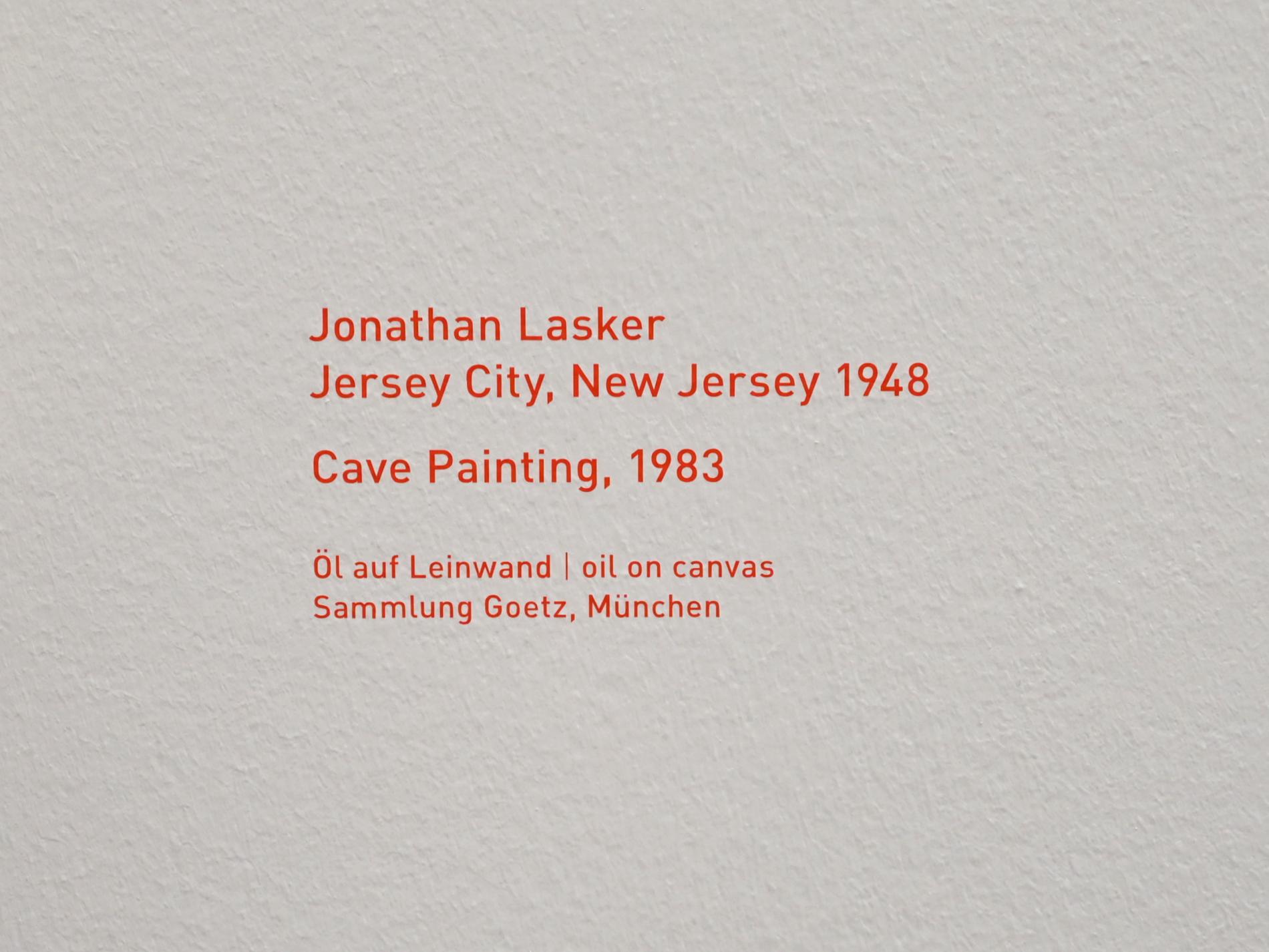 Jonathan Lasker (1983), Cave Painting - Höhlenmalerei, München, Pinakothek der Moderne, Saal 15, 1983, Bild 2/2