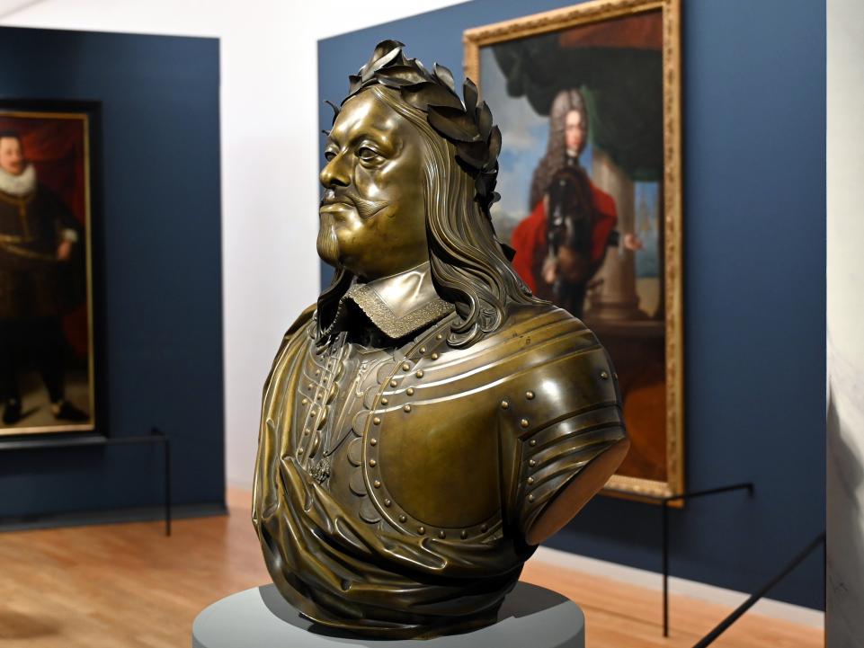 Georg Schweigger (1645–1655), Kaiser Ferdinand III. (1608-1657) - besaß zumindest ein Werk Kerns, Schwäbisch Hall, Kunsthalle Würth, Ausstellung "Leonhard Kern und Europa" vom 29.03. - 03.10.2021, Saal 4, 1655, Bild 3/5