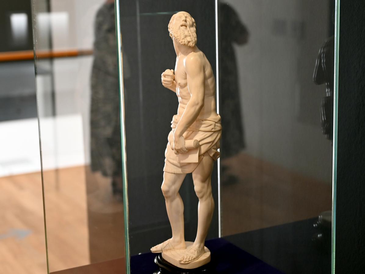 Leonhard Kern (1615–1653), Hl. Hieronymus mit der Schriftrolle, Schwäbisch Hall, Kunsthalle Würth, Ausstellung "Leonhard Kern und Europa" vom 29.03. - 03.10.2021, Saal 7, um 1630, Bild 2/5