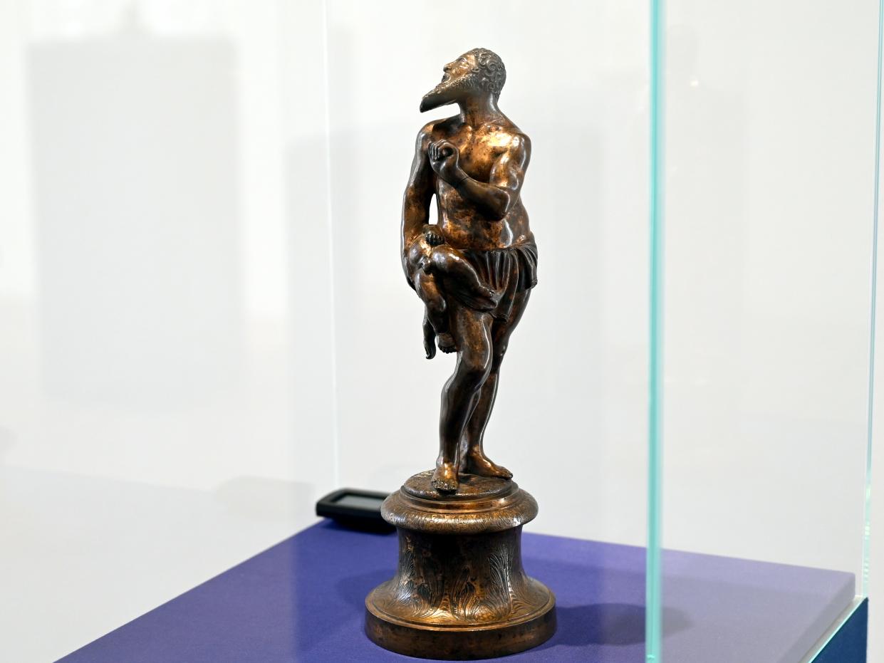 Leonhard Kern (1615–1653), Saturn - der grausame Kindsmörder, Schwäbisch Hall, Kunsthalle Würth, Ausstellung "Leonhard Kern und Europa" vom 29.03. - 03.10.2021, Untergeschoß Saal 5, um 1625, Bild 2/3