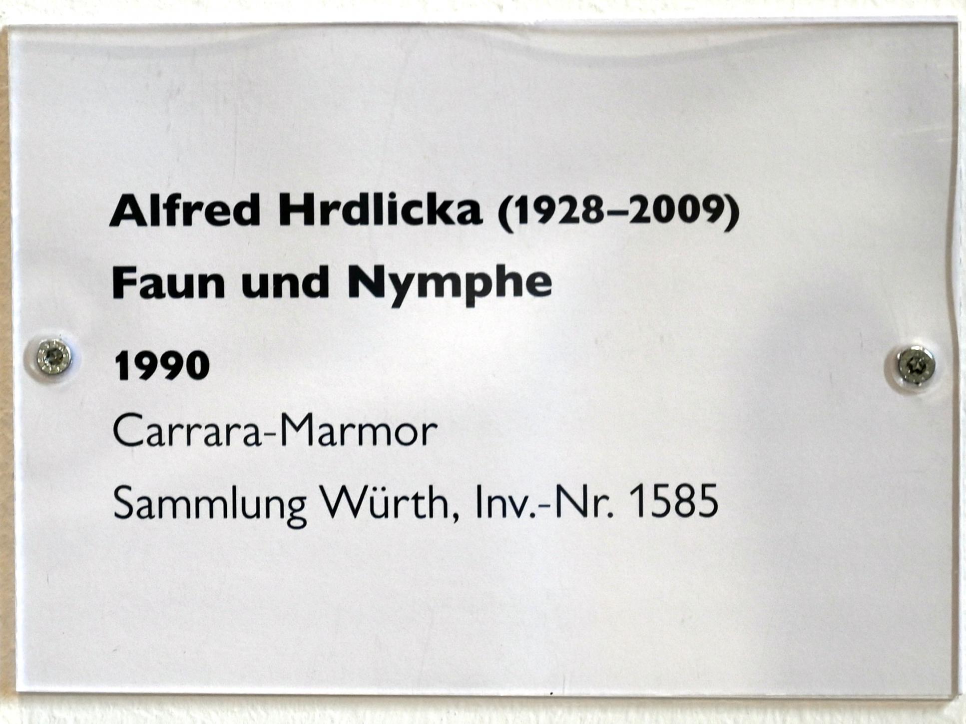 Alfred Hrdlicka (1957–1994), Faun und Nymphe, Schwäbisch Hall, Kunsthalle Würth, Untergeschoß Saal 3, 1990, Bild 4/4