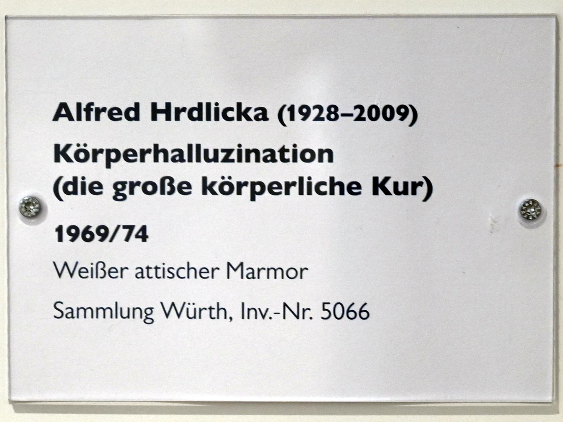 Alfred Hrdlicka (1957–1994), Körperhalluzination (die große körperliche Kur), Schwäbisch Hall, Kunsthalle Würth, Untergeschoß Saal 3, 1969–1974, Bild 4/4