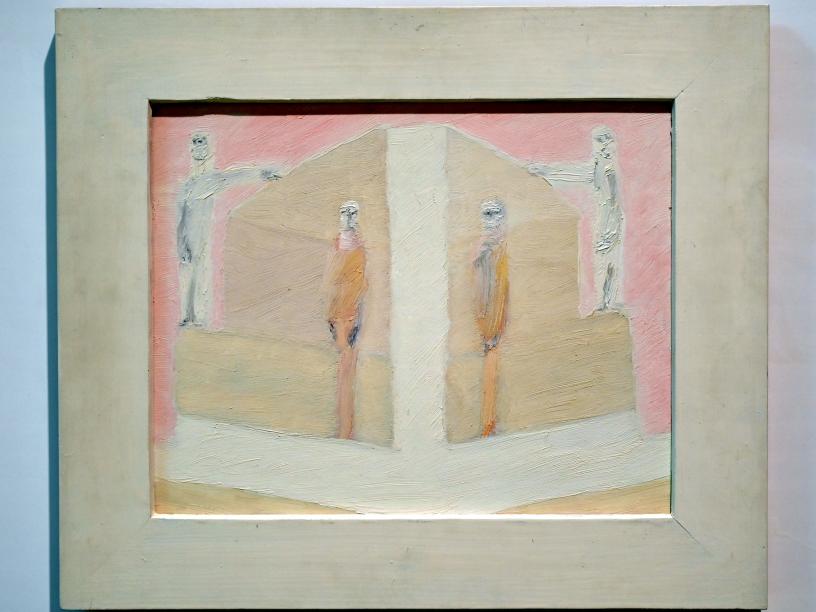 Julius Kaesdorf (1967–1991), Man war froh, als sie an Ihrem Platz standen, Schwäbisch Hall, Kunsthalle Würth, Untergeschoß Saal 1, 1984, Bild 1/2