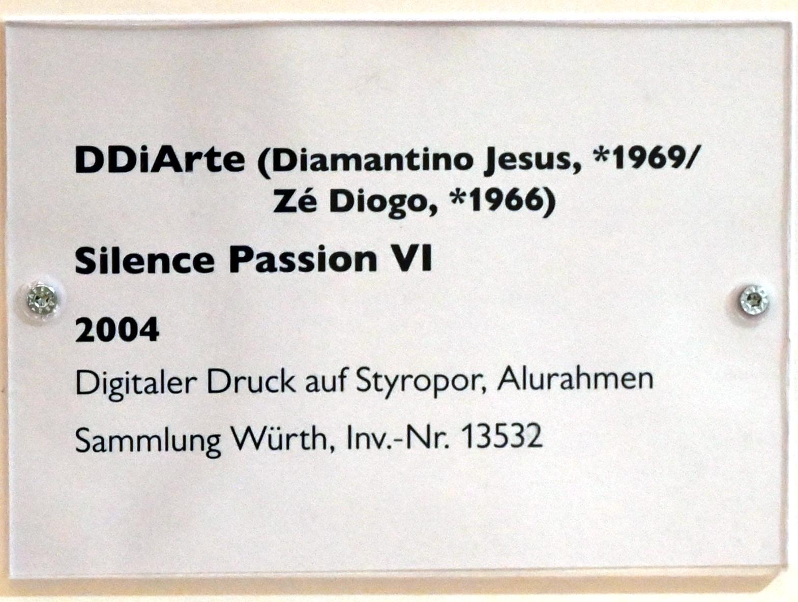 DDiArte (2004), Silence Passion VI, Schwäbisch Hall, Kunsthalle Würth, Untergeschoß Saal 2, 2004, Bild 2/2