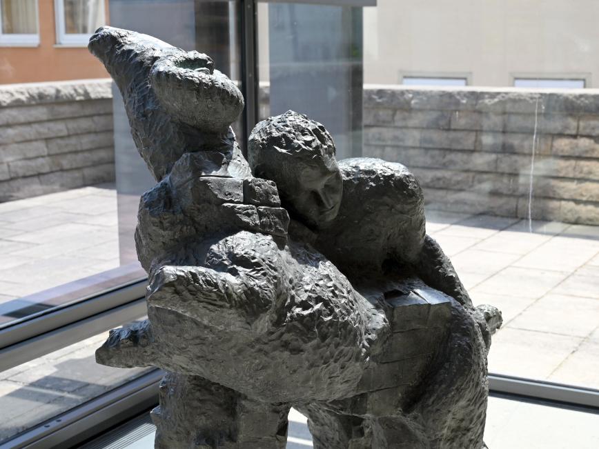 Sandro Chia (1989), Junge und Schafbock, Schwäbisch Hall, Kunsthalle Würth, Untergeschoß Durchgang, 1989, Bild 4/6