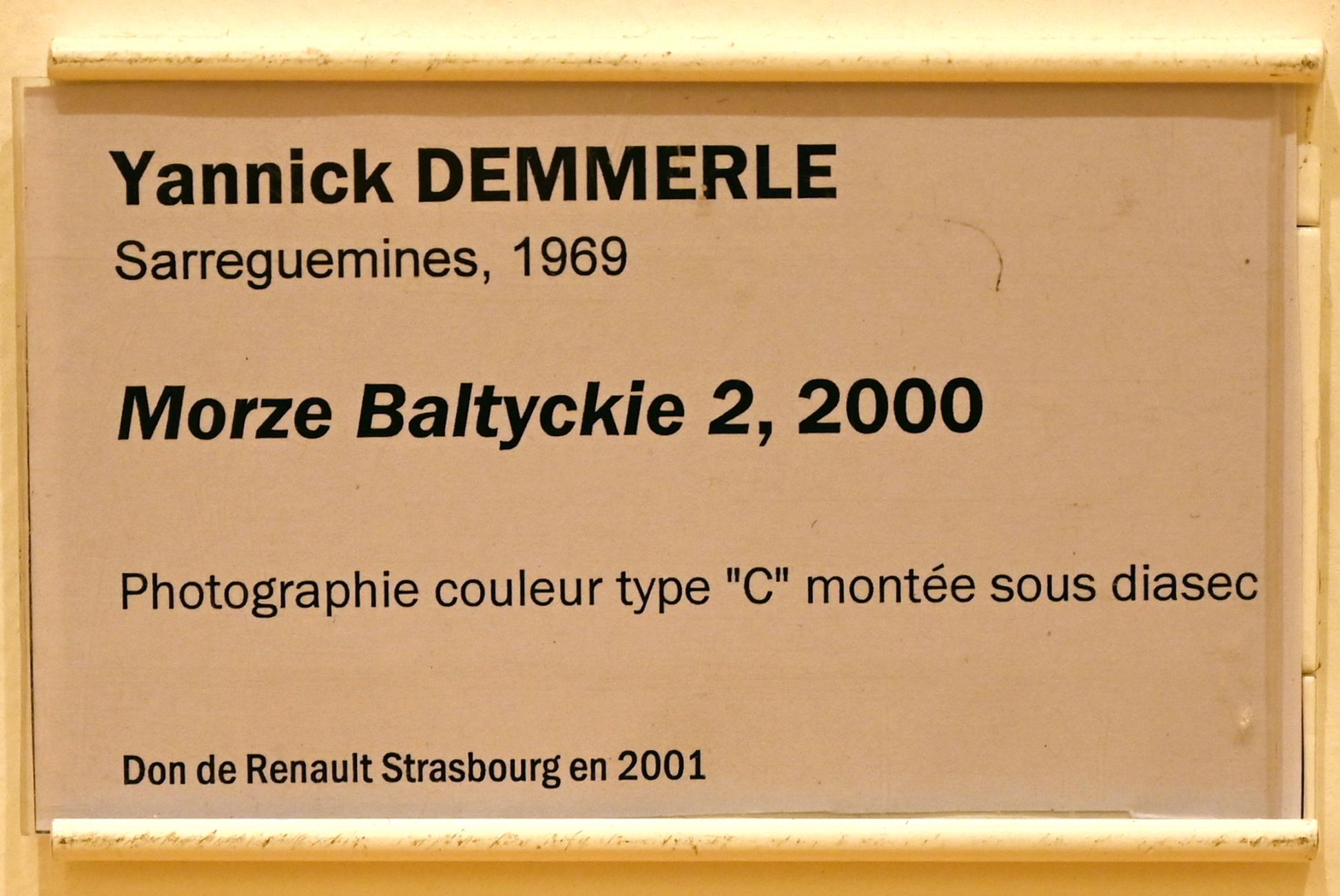 Yannick Demmerle (2000), Ostsee 2, Straßburg, Musée d’Art moderne et contemporain, Saal 5, 2000, Bild 2/2