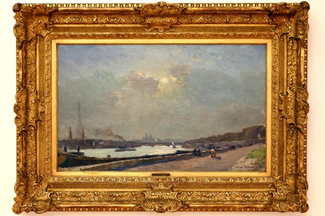 Albert Lebourg (1889–1896): Ufer der Seine, Cours La Reine, 1889