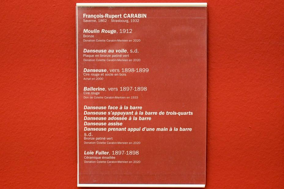 François-Rupert Carabin (1887–1920), Tänzerinnen, Straßburg, Musée d’Art moderne et contemporain, Saal 8, Undatiert, Bild 2/2