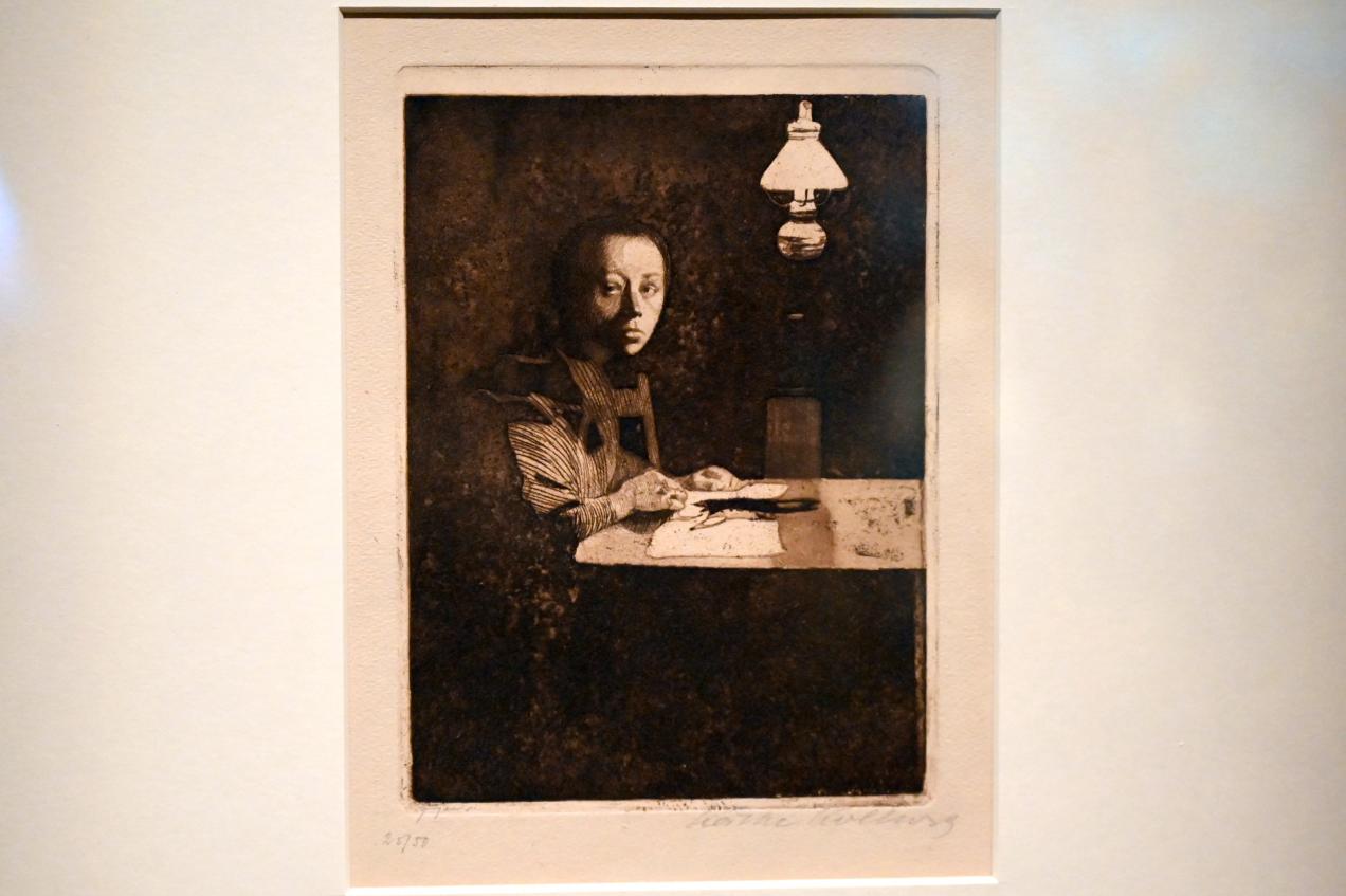 Käthe Kollwitz (1901–1939), Selbstbildnis, Straßburg, Musée d’Art moderne et contemporain, Saal 22, 1934, Bild 1/3
