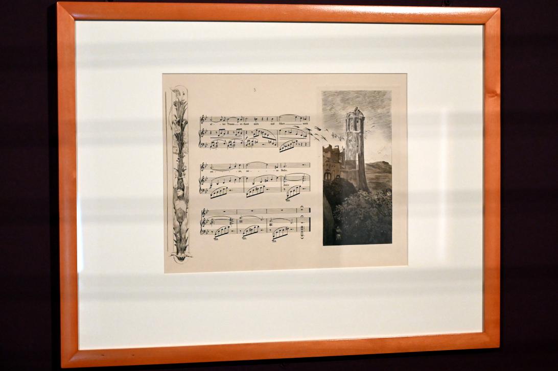 Max Klinger (1878–1915), Brahmsphantasie, Opus XII, Straßburg, Musée d’Art moderne et contemporain, Saal 25, 1894, Bild 6/13