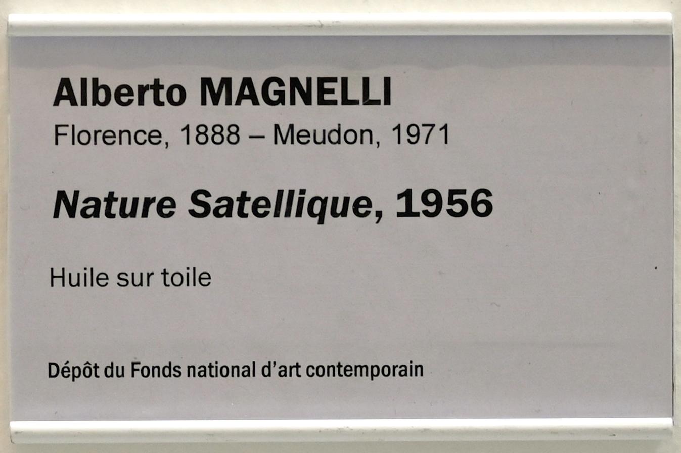 Alberto Magnelli (1928–1956), Satellitennatur, Straßburg, Musée d’Art moderne et contemporain, Saal Obergeschoß 6, 1956, Bild 2/2