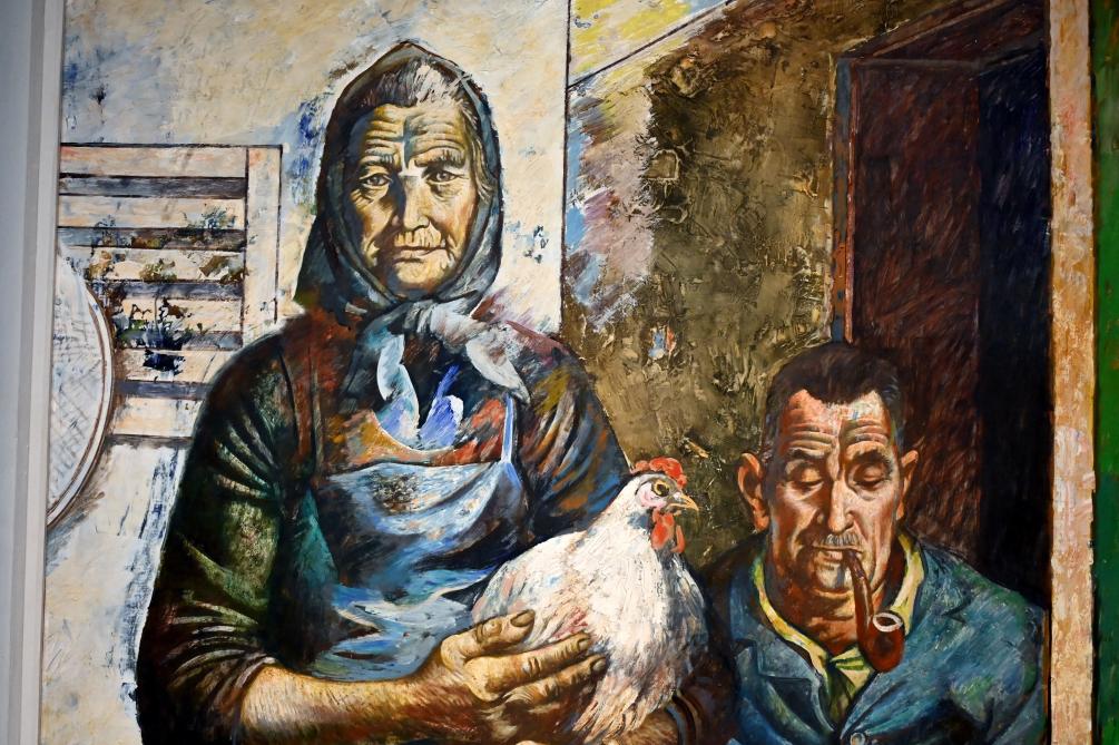 Willi Sitte (1938–2002), Meine Eltern II, Halle (Saale), Kunstmuseum Moritzburg, Ausstellung "Sittes Welt" vom 03.10.2021 - 06.02.2022, Saal 3, 1963, Bild 2/3