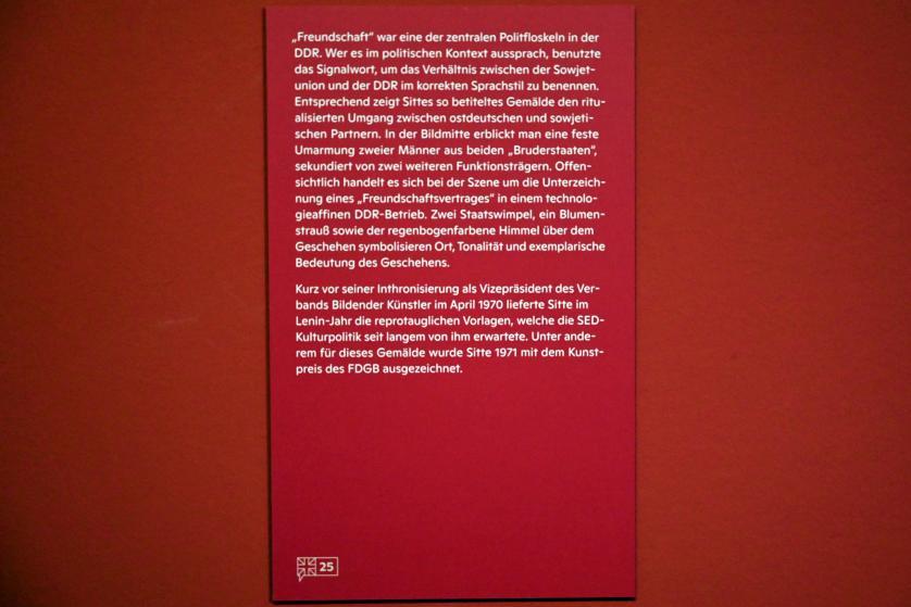 Willi Sitte (1938–2002), Freundschaft, Halle (Saale), Kunstmuseum Moritzburg, Ausstellung "Sittes Welt" vom 03.10.2021 - 06.02.2022, Saal 8, 1970, Bild 3/3