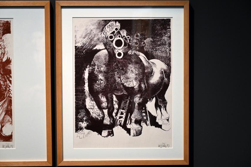 Willi Sitte (1938–2002), Chile wird siegen (Triptychon), Halle (Saale), Kunstmuseum Moritzburg, Ausstellung "Sittes Welt" vom 03.10.2021 - 06.02.2022, Saal 12, 1973, Bild 4/5