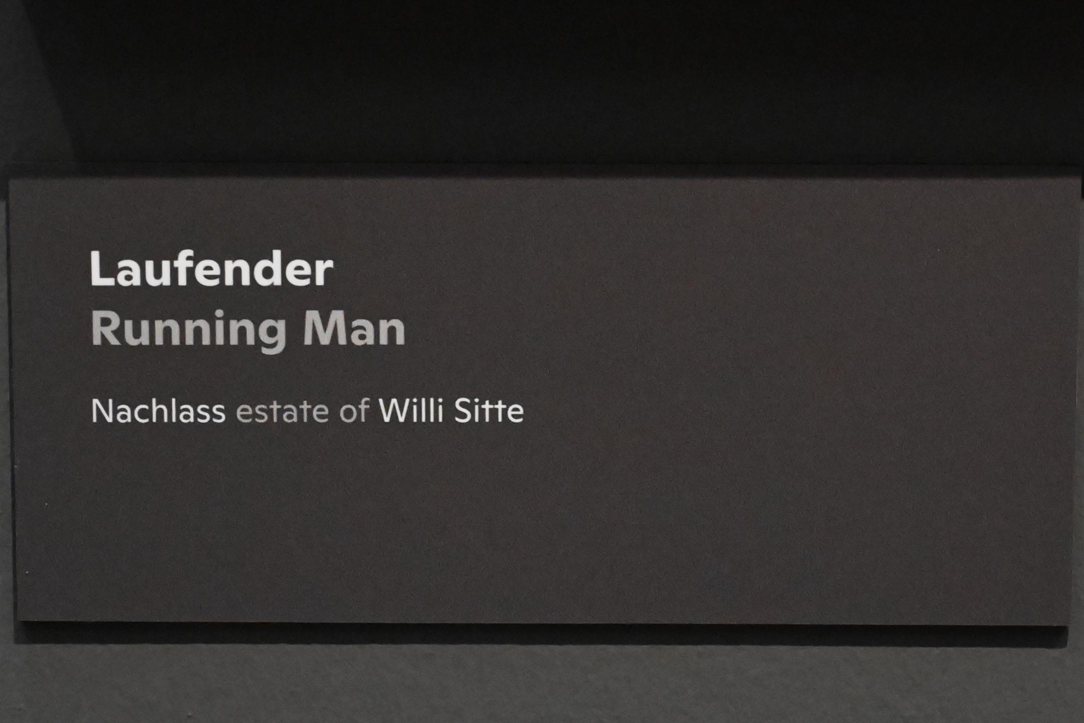 Willi Sitte (1938–2002), Zeichnungen zu Christa Wolf, Der geteilte Himmel - Laufender, Halle (Saale), Kunstmuseum Moritzburg, Ausstellung "Sittes Welt" vom 03.10.2021 - 06.02.2022, Saal 13, 1961, Bild 3/3