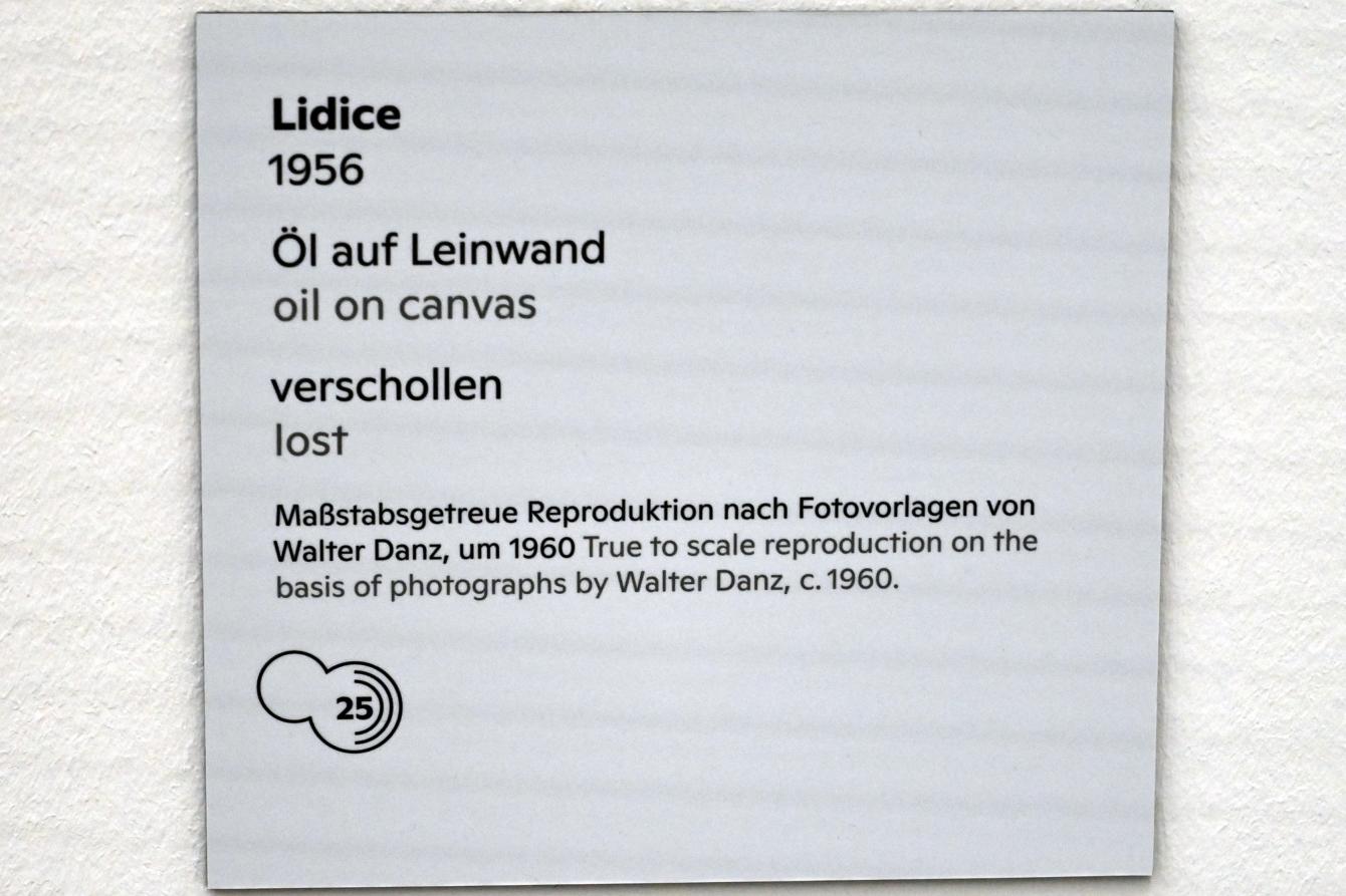 Willi Sitte (1938–2002), Lidice, Halle (Saale), Kunstmuseum Moritzburg, Ausstellung "Sittes Welt" vom 03.10.2021 - 06.02.2022, Saal 17, 1956, Bild 4/4